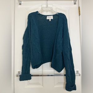 Small Jessica Simpson green cardigan